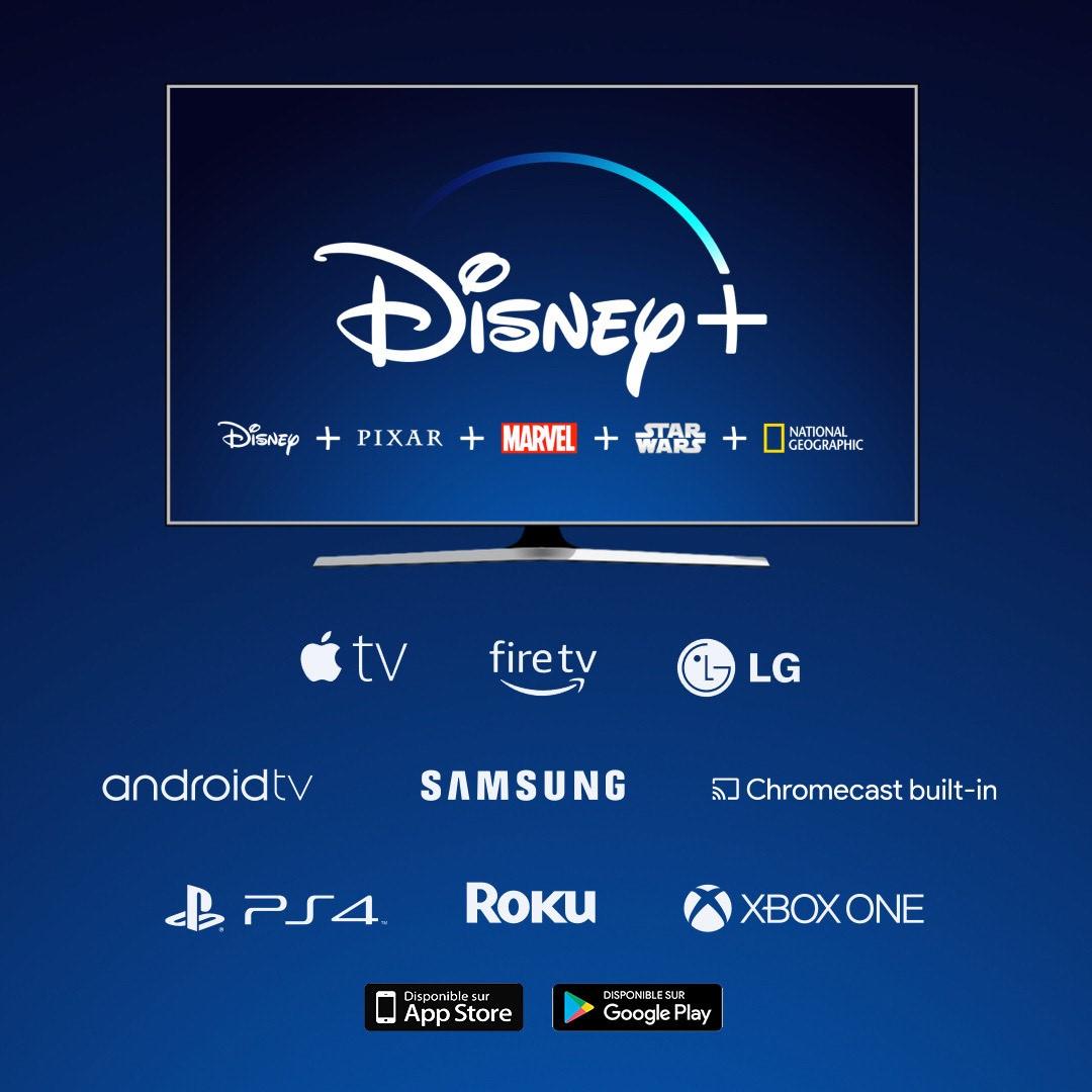 Disney plus annonce les plateformes sur lesquelles Disney+ sera disponible