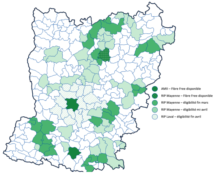 la fibre Free se déploie en Mayenne