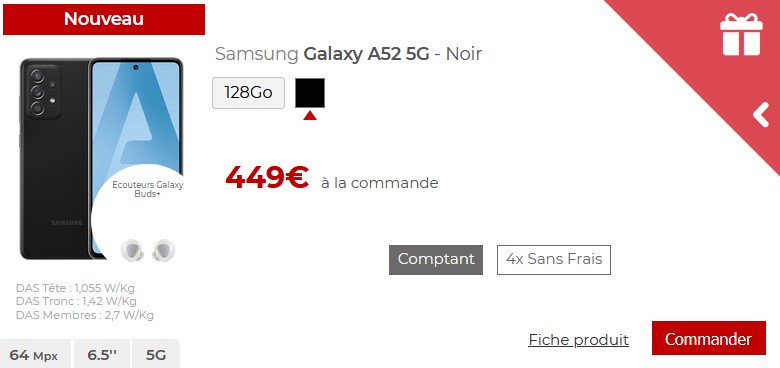 Samsung Galaxy A52 5G : meilleur prix, fiche technique et actualité –  Smartphones – Frandroid