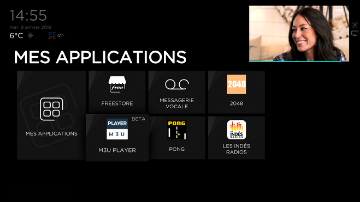 Freebox Delta et Révolution : Mise à jour de Player M3U, qui permet de recevoir une infinité de chaînes TV