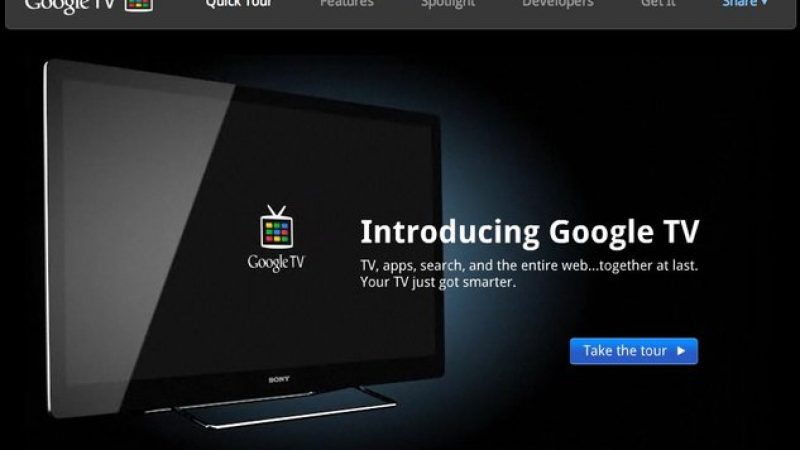 Google TV : lancement du site officiel