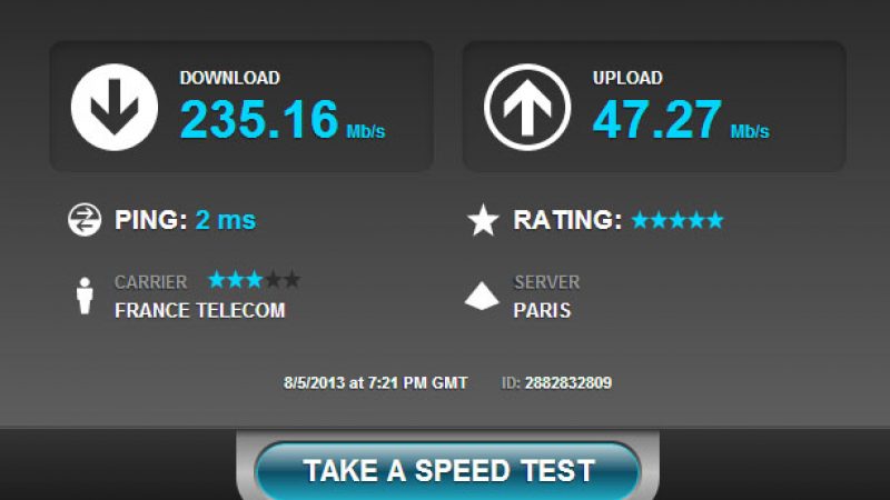 Orange teste les 300 Mbit/s pour son offre fibre