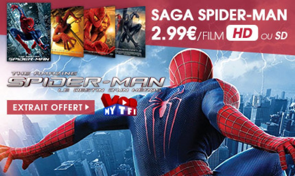 Vidéo Club Freebox : La saga Spider-man en HD au prix de la SD sur MYTF1VOD