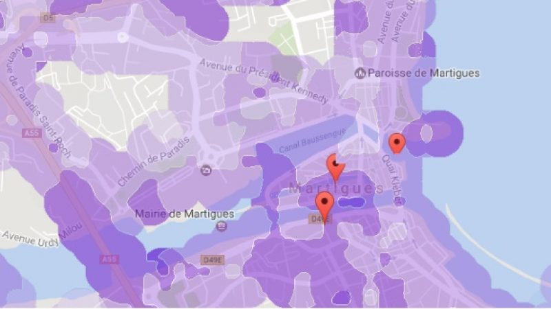 Couverture et débit 4G Free Mobile : Focus sur Martigues