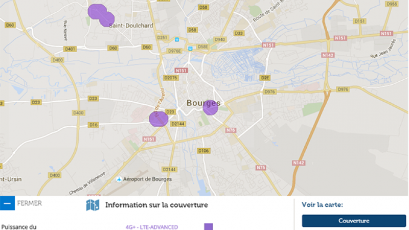 La 4G+ Free Mobile débarque à Bourges