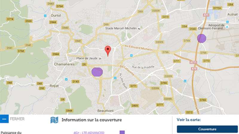 La 4G+ de Free Mobile arrive à Clermont Ferrand