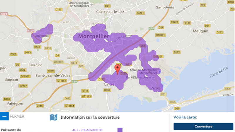 Couverture et débit 4G+ Free Mobile : Focus sur Montpellier