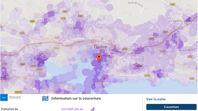 Couverture et débit 4G Free Mobile : Focus sur Toulon