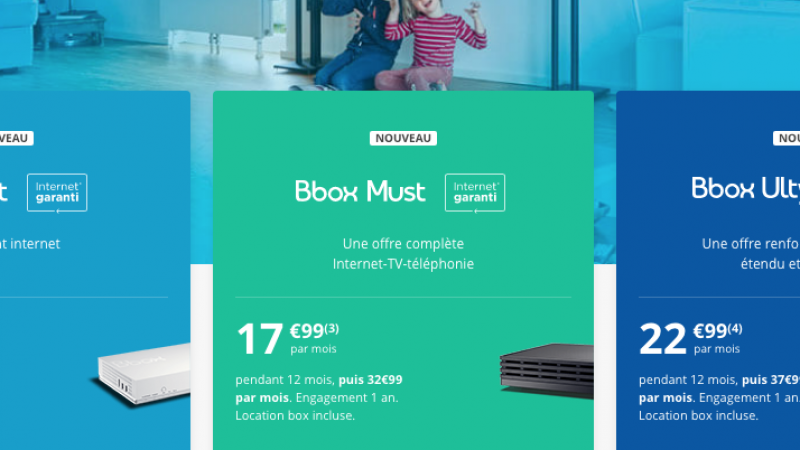 C’est parti pour la nouvelle gamme d’abonnements fibre et ADSL de Bouygues Telecom