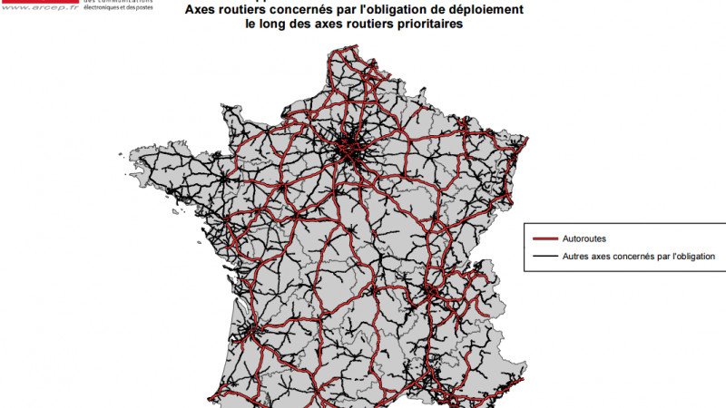 Fréquences 700MHz : la carte des routes, axe ferroviaires et RER concernés par l’obligation de couverture