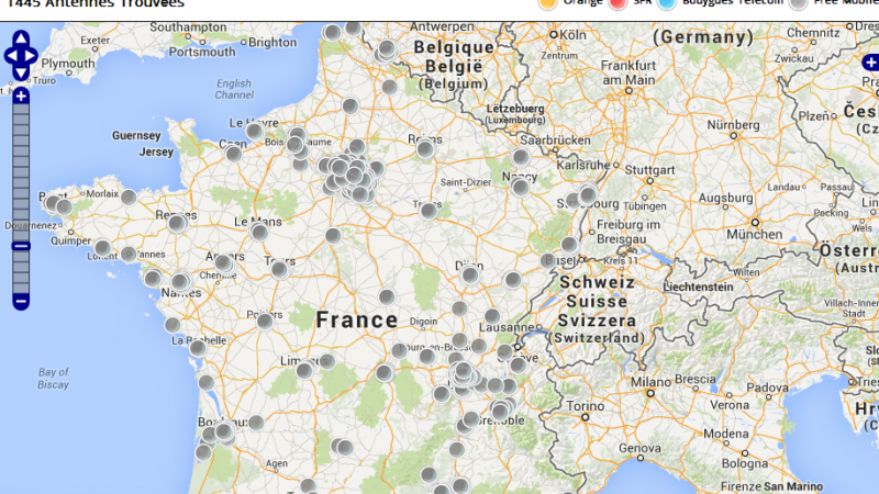 Free Mobile : les déclarations d’antennes 3G/4G se poursuivent sur le même rythme en novembre