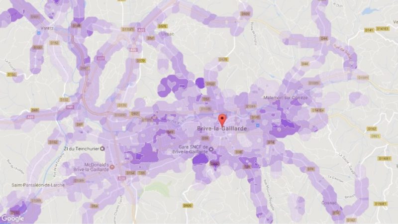 Couverture et débit 4G Free Mobile : Focus sur Brive-la-Gaillarde