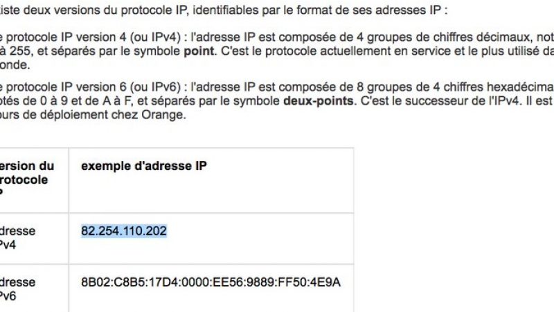 Clin d’oeil : Quand Orange utilise une adresse IP Free