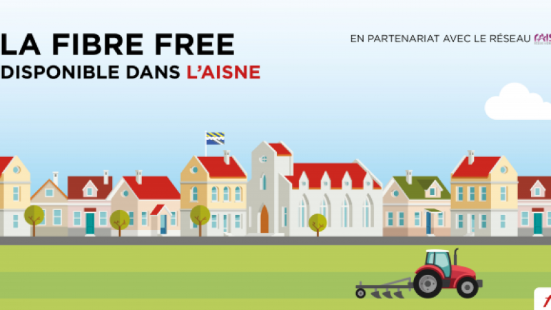 Free annonce le lancement de ses offres fibre sur un RIP