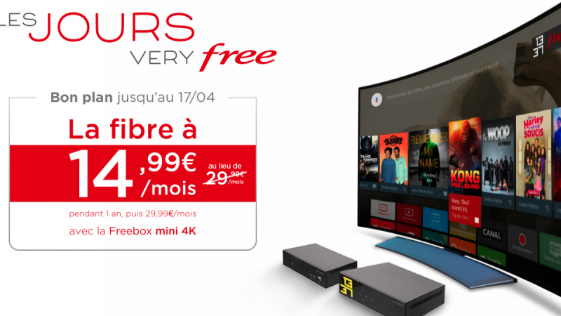 Free prolonge « les jours very Free » avec la Freebox Mini 4K à petit prix