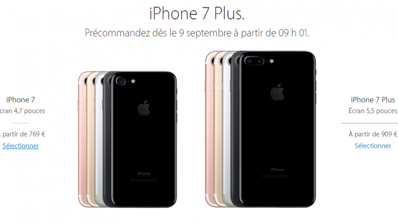 Comparaison des prix pour l’iPhone 7 et 7 Plus chez Orange, SFR, Free et Bouygues Télécom