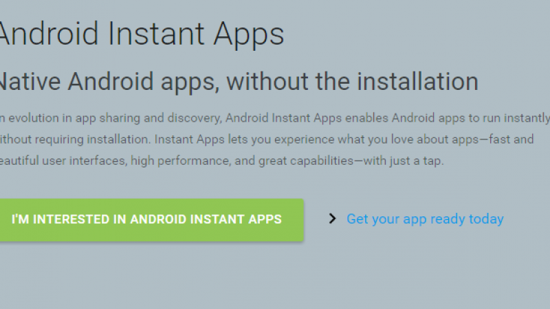 Google : un système pour profiter d’une “appli” sans l’installer