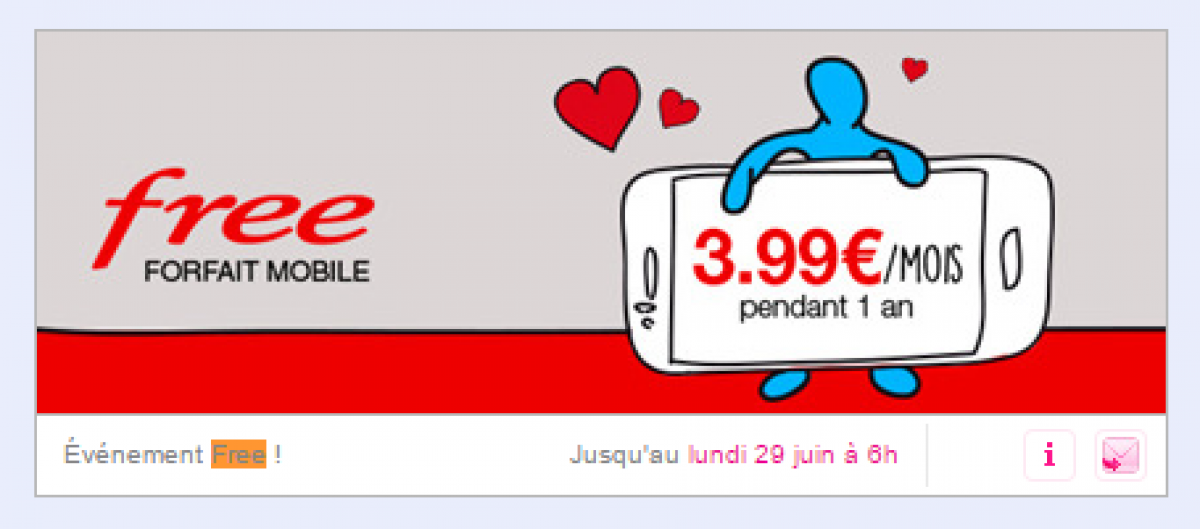 Nouvelle prolongation de l’offre mobile à 3.99€ sur Vente-Privée !
