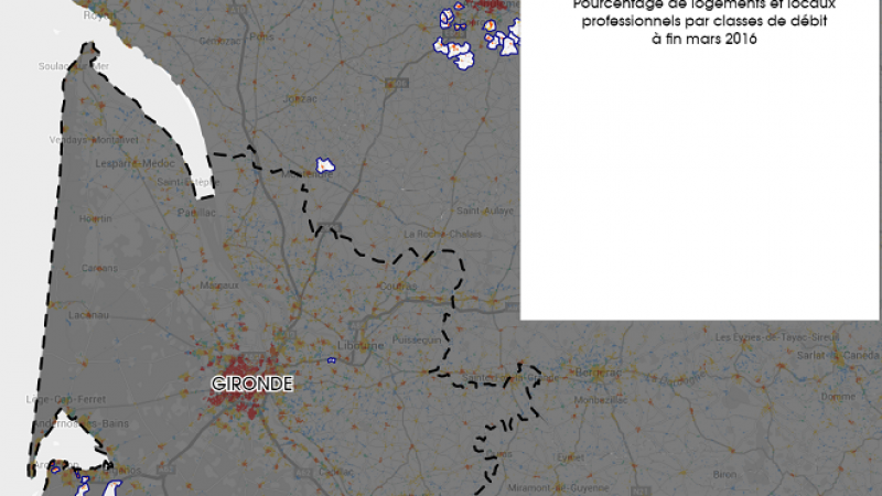 Découvrez la carte des déploiements très haut débit lancés dans la Gironde