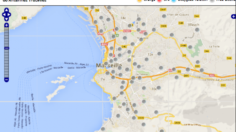 4G à Marseille : Free Mobile meilleur que  Bouygues, SFR et Orange avec moins d’antennes