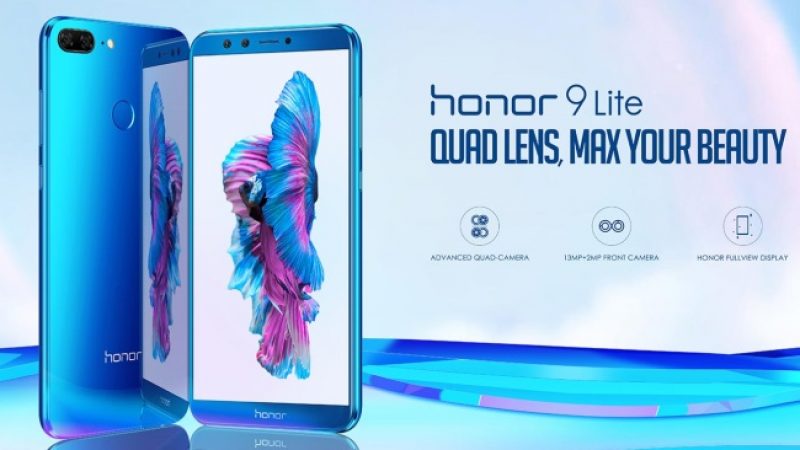 Honor 9 Lite : une déclinaison moins chère dotée de 4 objectifs photo débarque en France