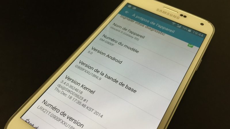 Android 5.0 Lollipop disponible sur Samsung Galaxy S5