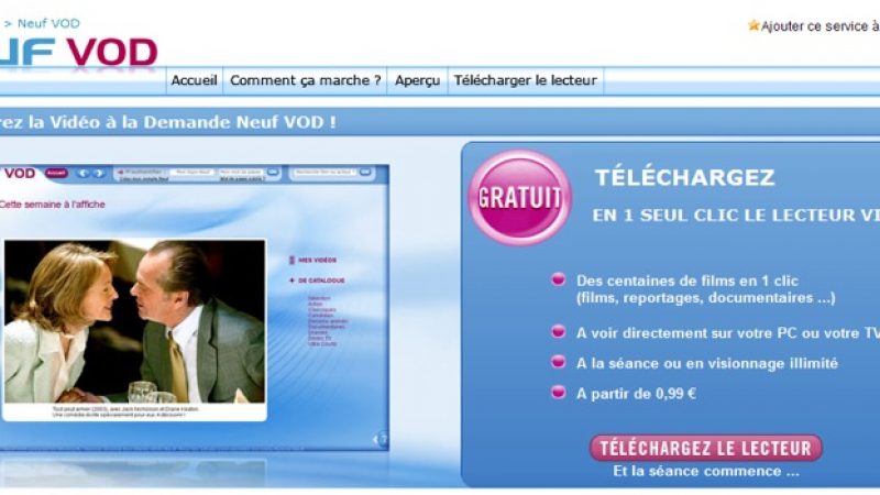 [MAJ] Un avant goût – de déception – de la VOD chez Neuf ?