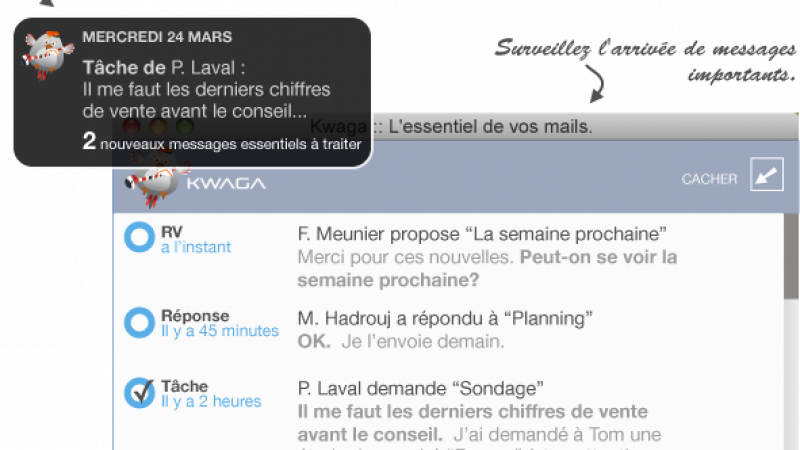 Kwaga BirdsEye, le notifieur de mails importants est désormais disponible chez Free