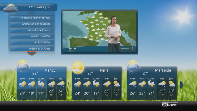 Une nouvelle application pour suivre l’évolution de la météo depuis votre Freebox Révolution