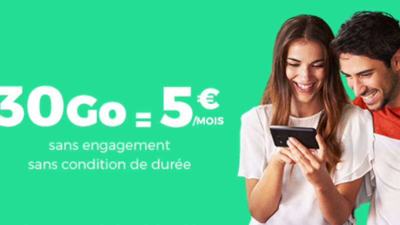 RED By SFR canarde un forfait 30 Go à 5 euros sans engagement et à vie sur Showroom Privé