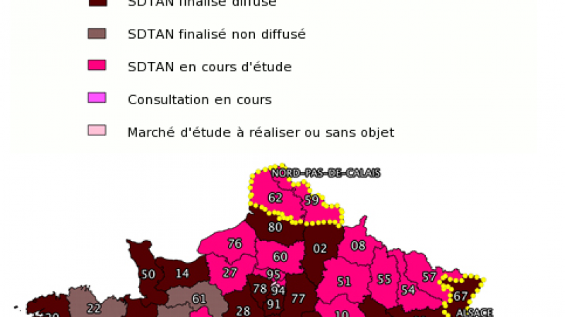 Très Haut Débit : L’Avicca publie  la carte du schéma directeur territorial d’aménagement numérique