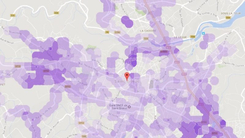 Couverture et débit 4G Free Mobile : Focus sur Saint-Brieuc