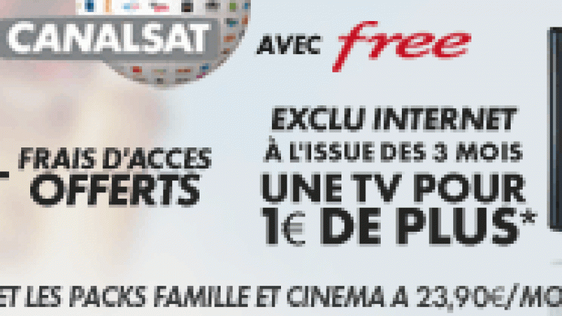 Offre Canalsat : Nouvelle promo avec téléviseur LCD pour 1 euro
