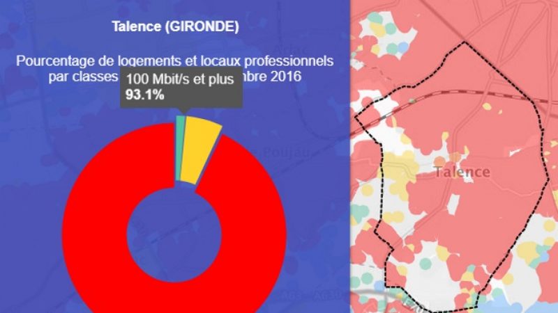 Découvrez les cartes du déploiement très haut débit de Talence