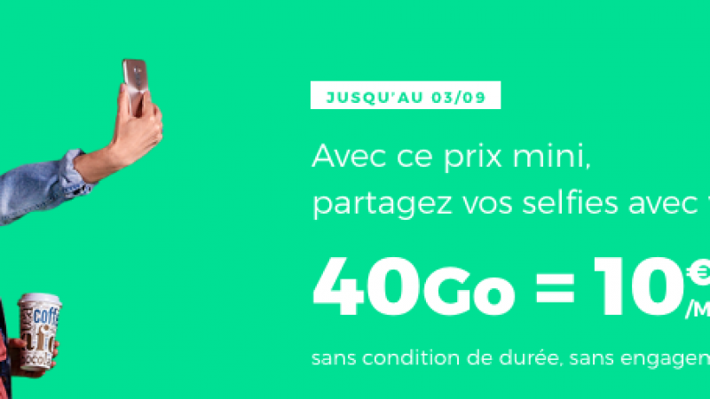 RED by SFR lance une offre 40Go à 10€/mois à vie