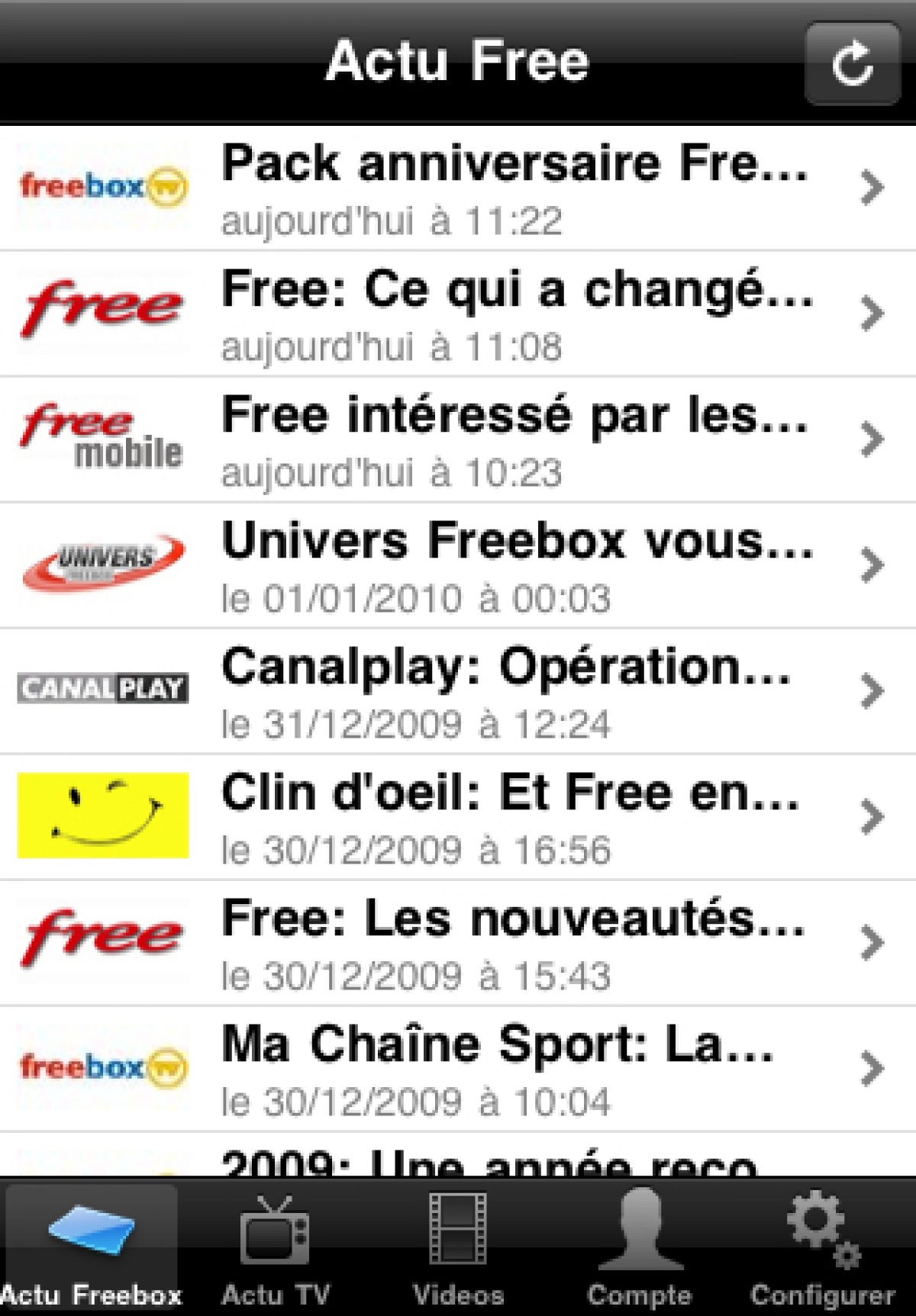 Univers Freebox lance son application sur iPhone