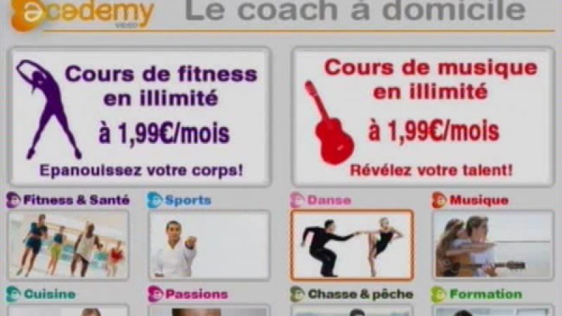 Le service de coaching Academy Vidéo est arrivé sur Freebox TV