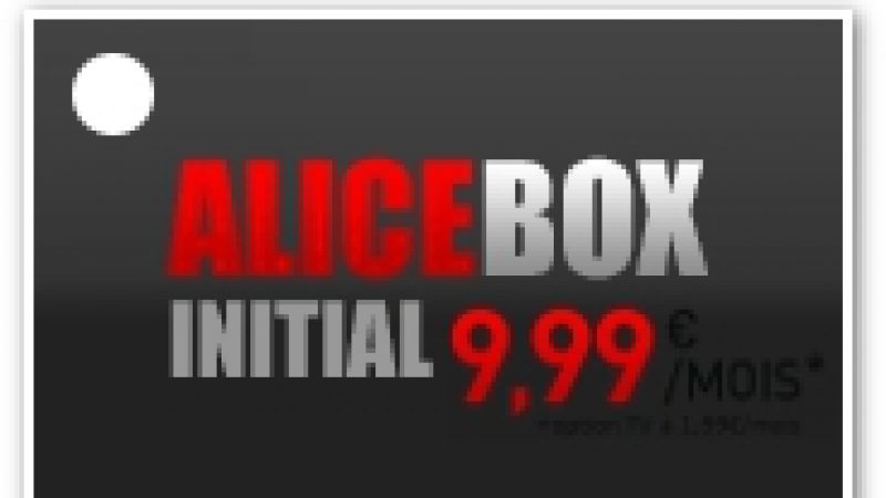 Alicebox Initial : Décryptage de l’offre à 9,99 euros/mois