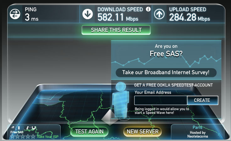 Fibre et VDSL2 chez Free : découvrez les tests de débits les plus