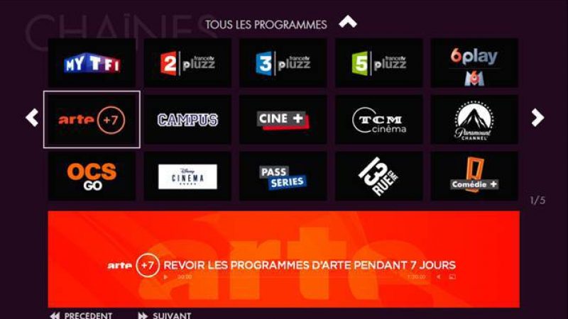 Canalsat : 68 services de Replay disponibles avec l’arrivée d’Arte +7