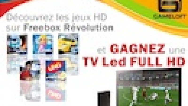 Résultat concours Gameloft – Univers Freebox : Avez-vous gagné la TV Led Full HD ?