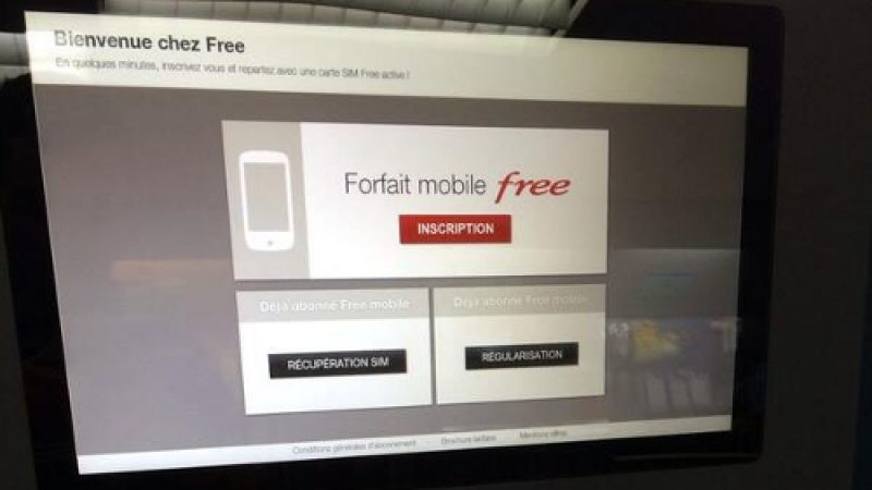 140 bornes interactives Free Mobile installées et une mise à jour de la carte