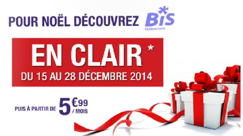 [MàJ] Les 10 chaînes  du groupe Bis en clair pour Noël : c’est parti sur la Freebox Révolution et sur la Crystal !