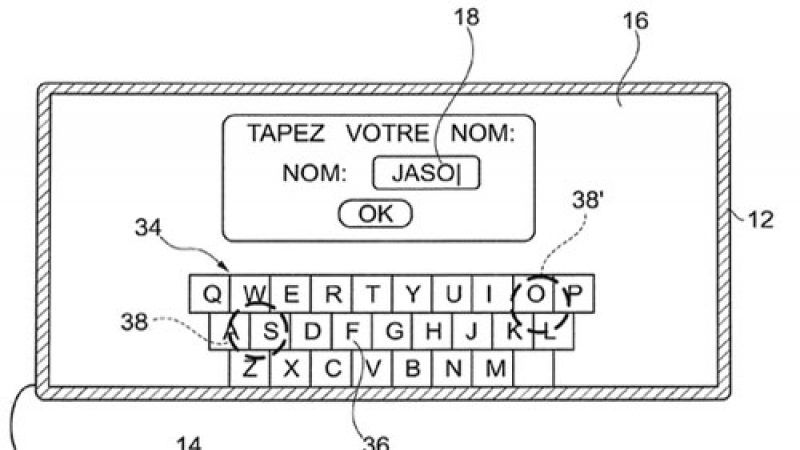 Free travaille sur une interface télécommande/clavier tactile et a déposé plusieurs brevets à cet effet