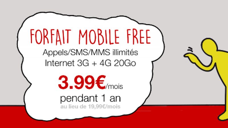 Vente-Privée de Free Mobile à 3.99 euros/mois pendant 1 an, c’est parti !