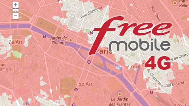 Free met à jour sa carte officielle de la couverture 4G et l’évolution est importante