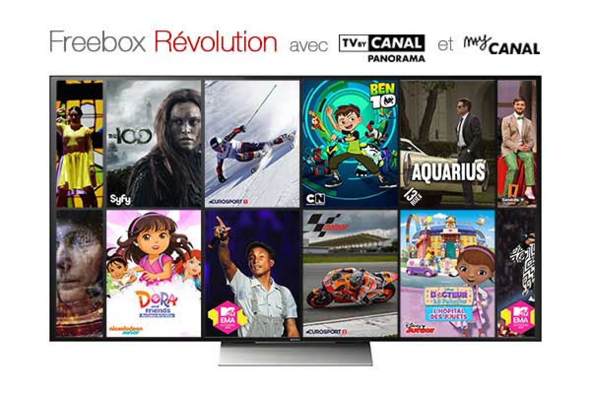 Freebox Révolution avec TV by Canal : nouvelle campagne d’affichage avec MTV