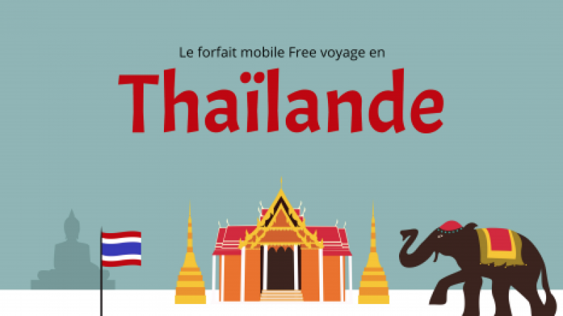 Free Mobile voyage encore et inclut désormais la Thaïlande dans ses 25 Go/mois en roaming