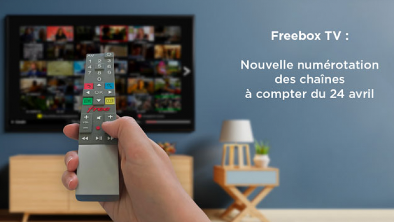 Free procède à une importante renumérotation de Freebox TV à compter d’aujourd’hui, découvrez la en détail