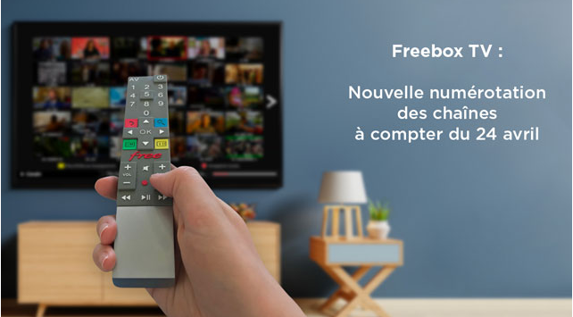 Free procède à une importante renumérotation de Freebox TV à compter d
